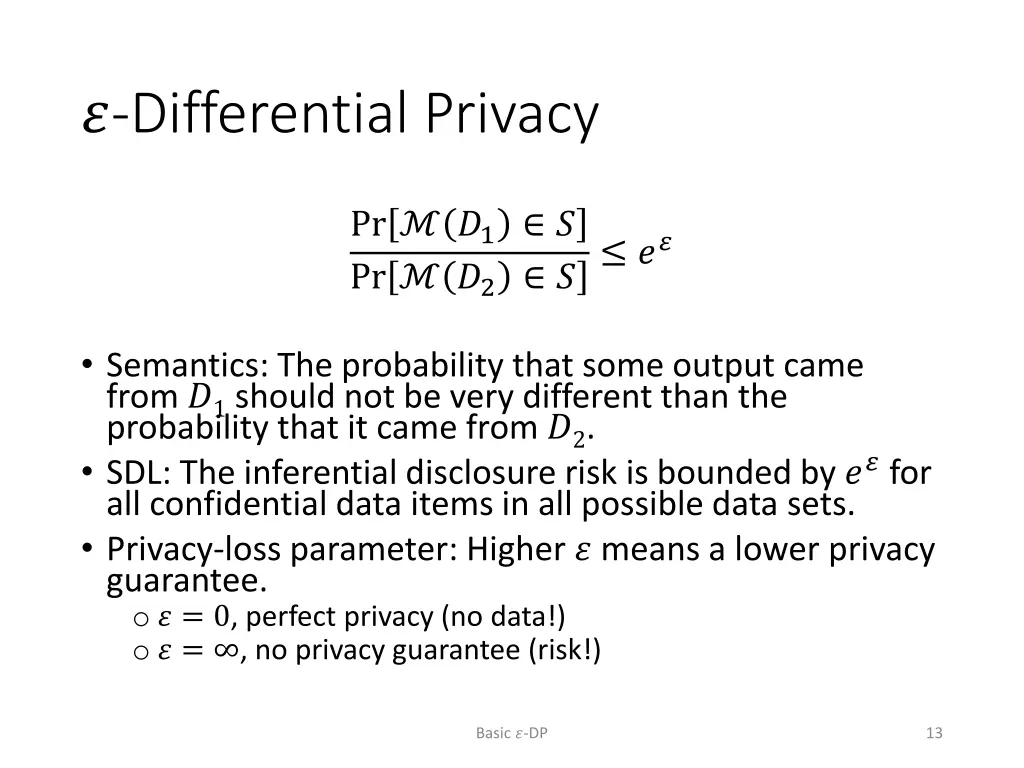 differential privacy 1