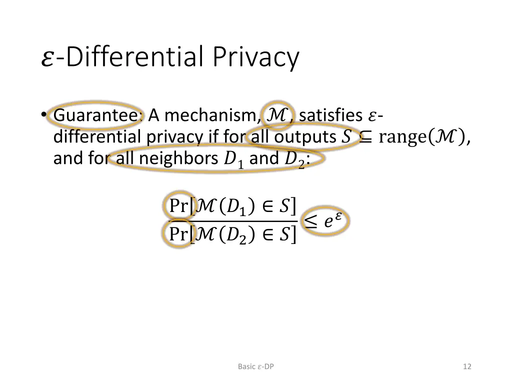 differential privacy