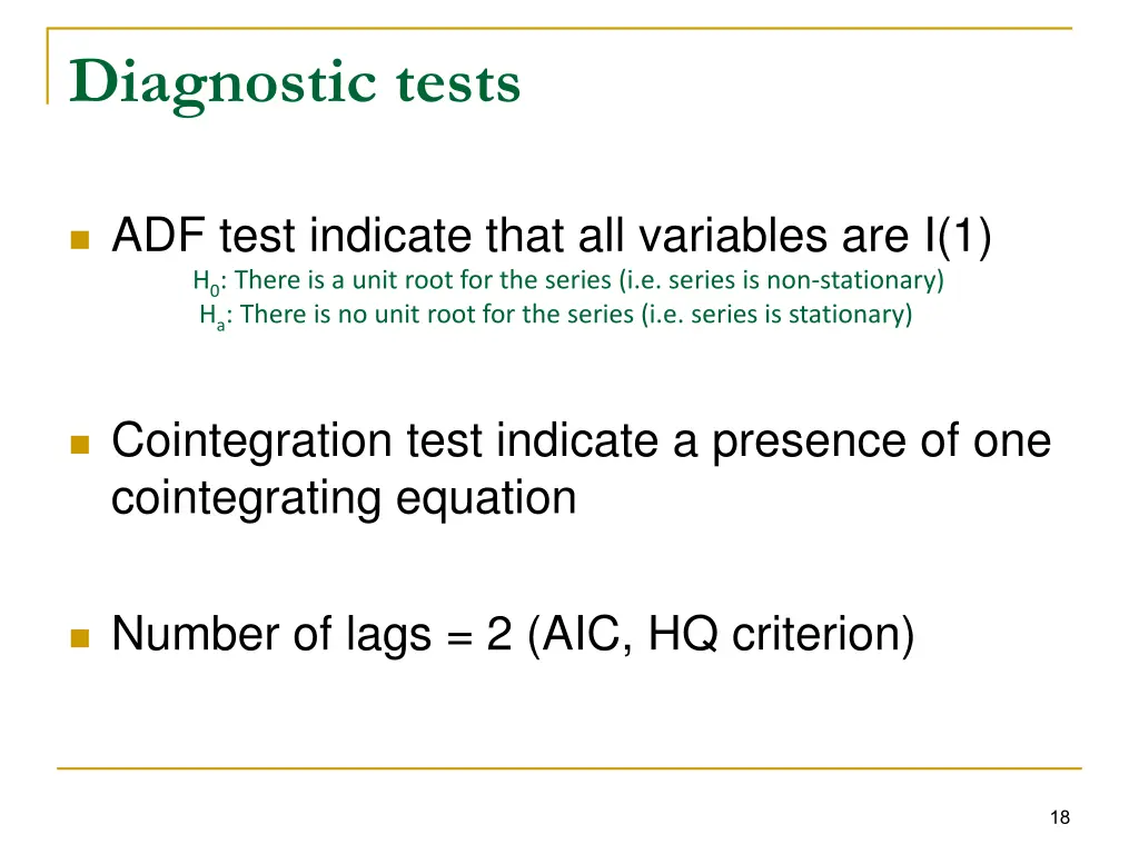 diagnostic tests