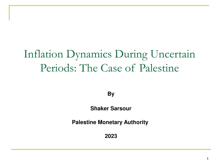 inflation dynamics during uncertain periods