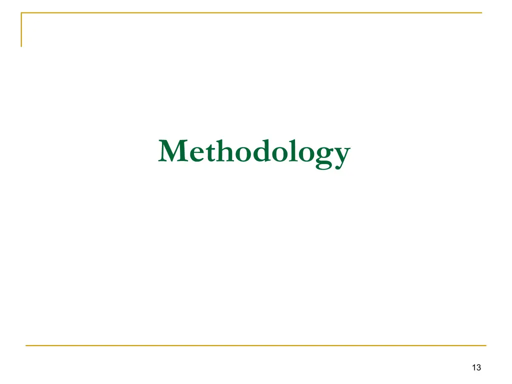 methodology