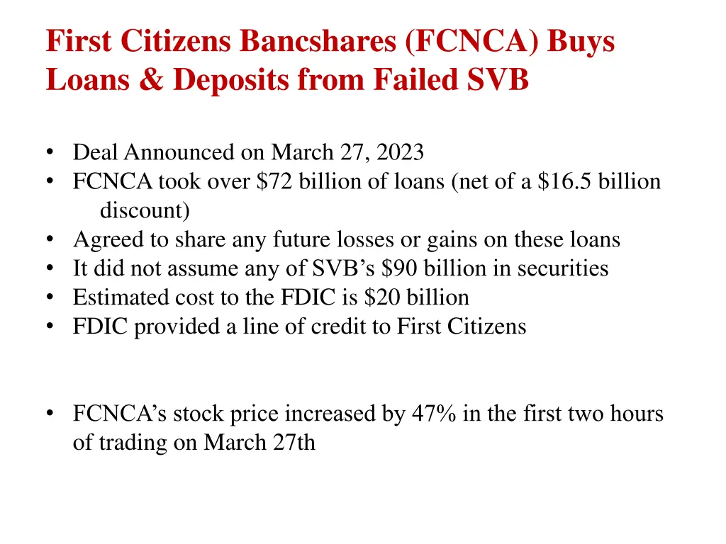 first citizens bancshares fcnca buys loans