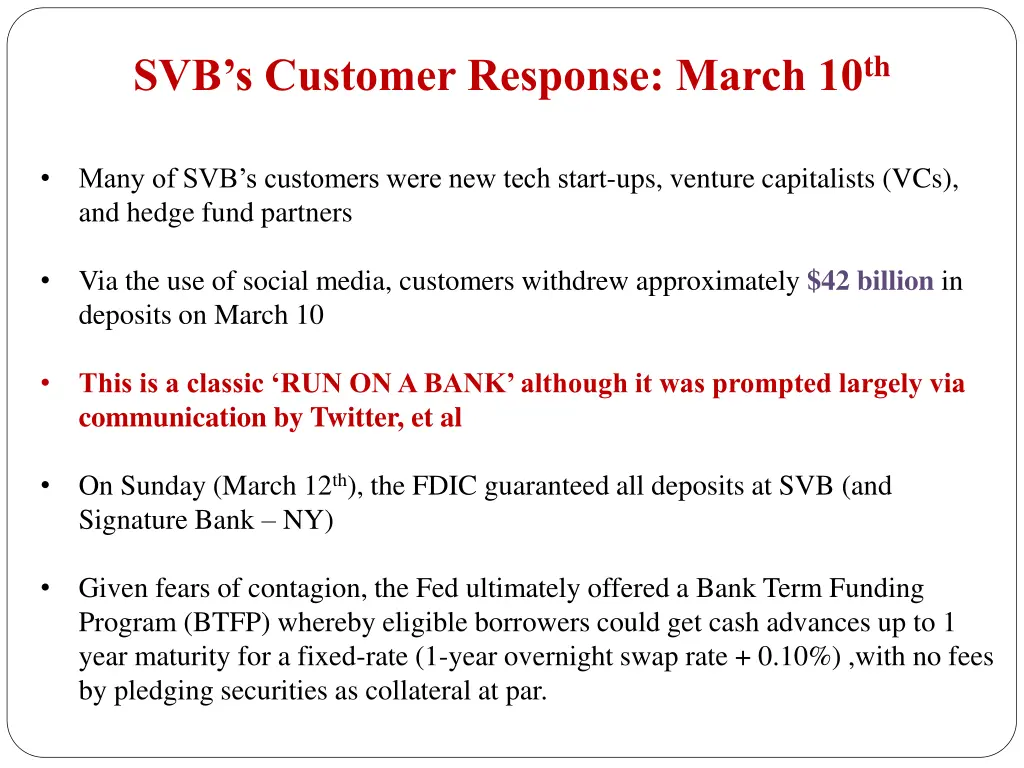 svb s customer response march 10 th