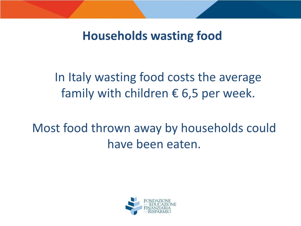 households wasting food