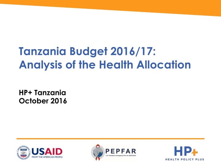 tanzania budget 2016 17 analysis of the health