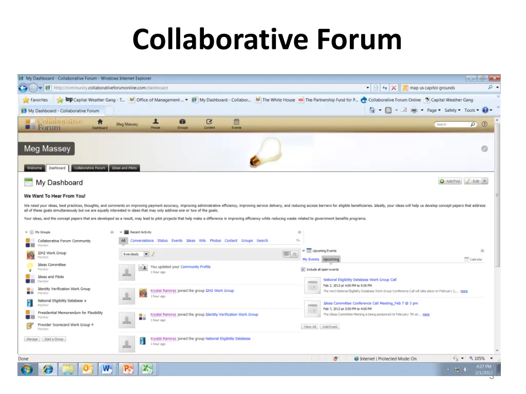 collaborative forum