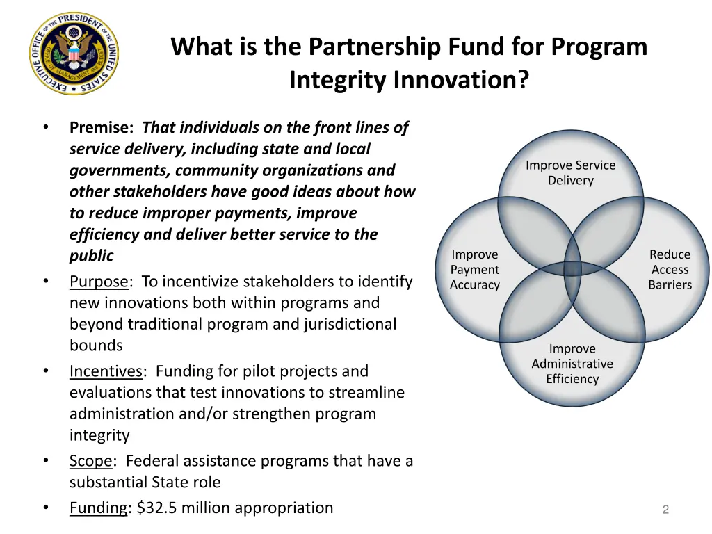 what is the partnership fund for program