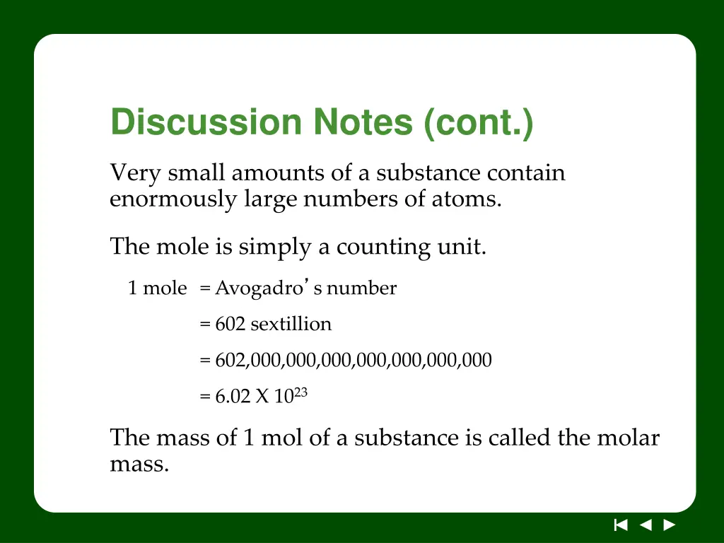 discussion notes cont 1