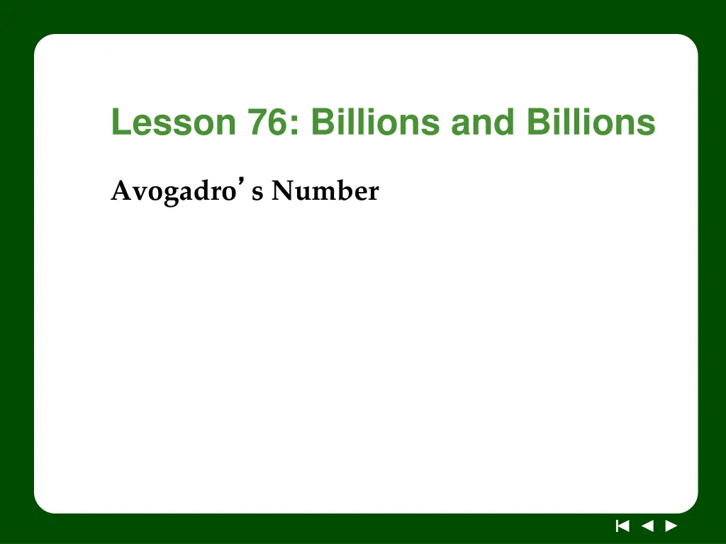 lesson 76 billions and billions