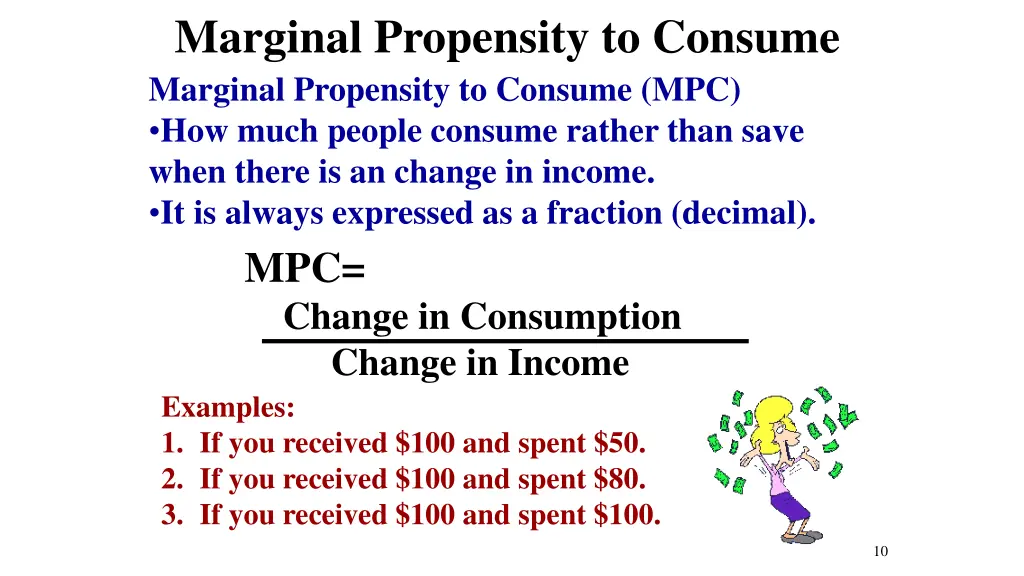 marginal propensity to consume marginal