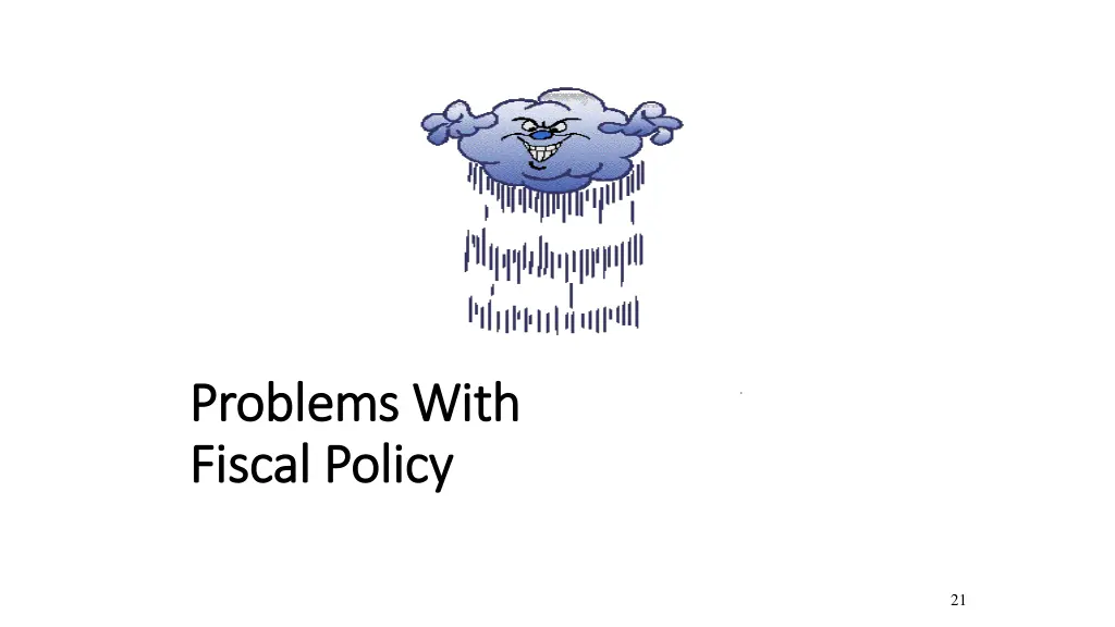 problems with problems with fiscal policy fiscal