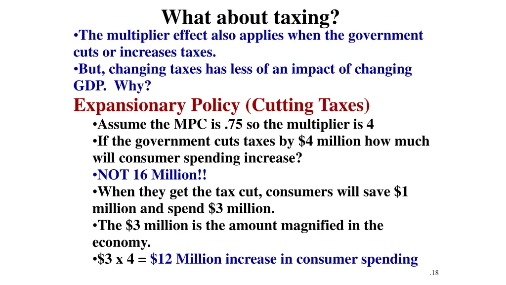 what about taxing the multiplier effect also