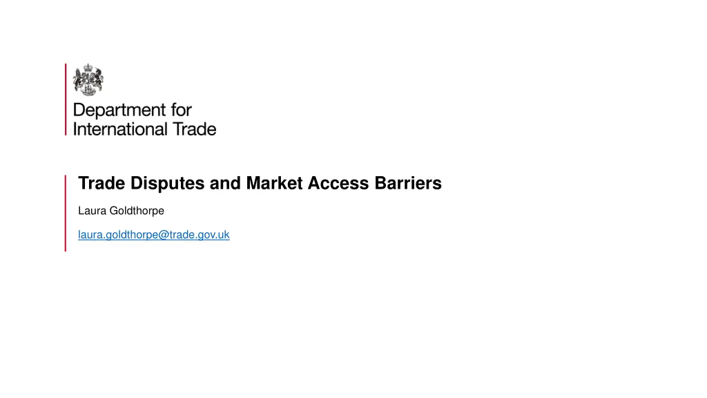 trade disputes and market access barriers