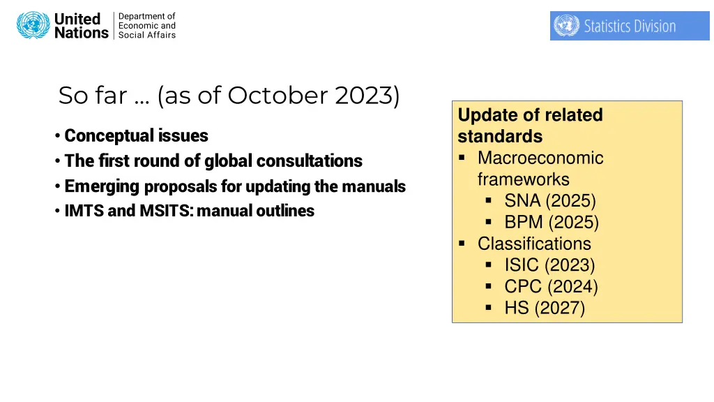 so far as of october 2023