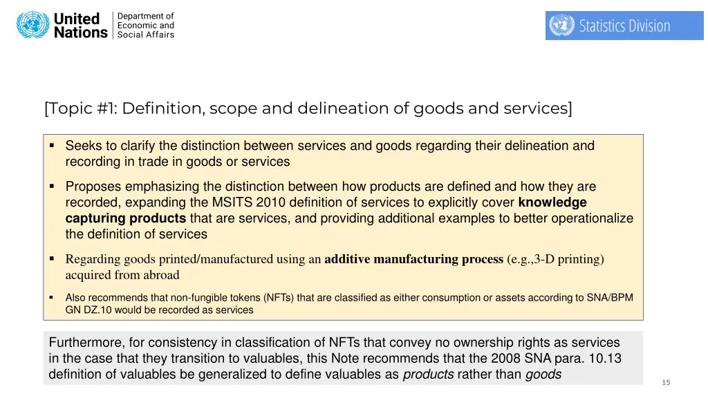 topic 1 definition scope and delineation of goods