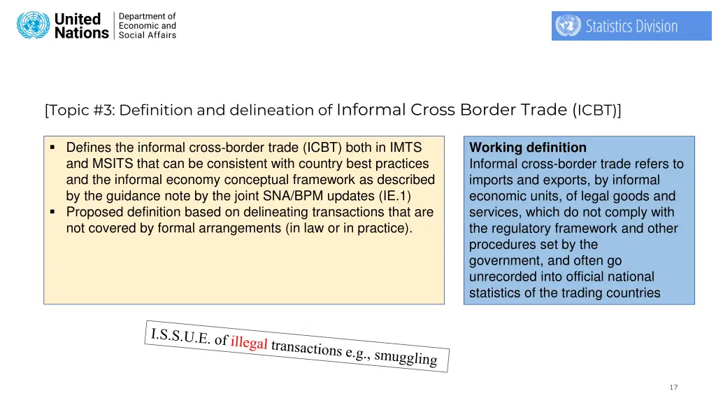 topic 3 definition and delineation of informal