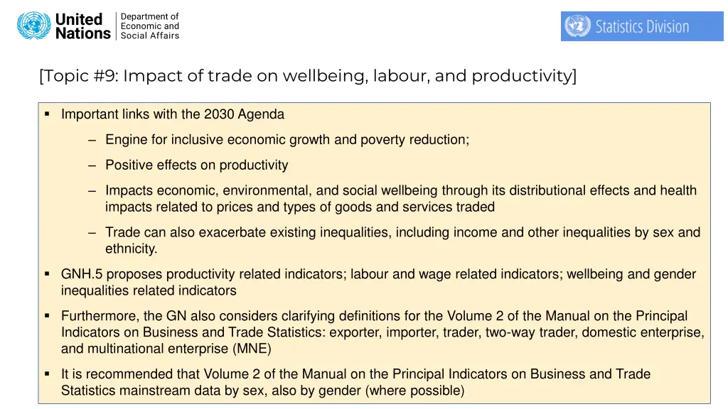 topic 9 impact of trade on wellbeing labour