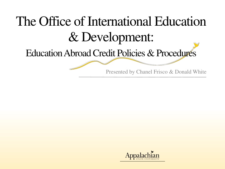 the office of international education development