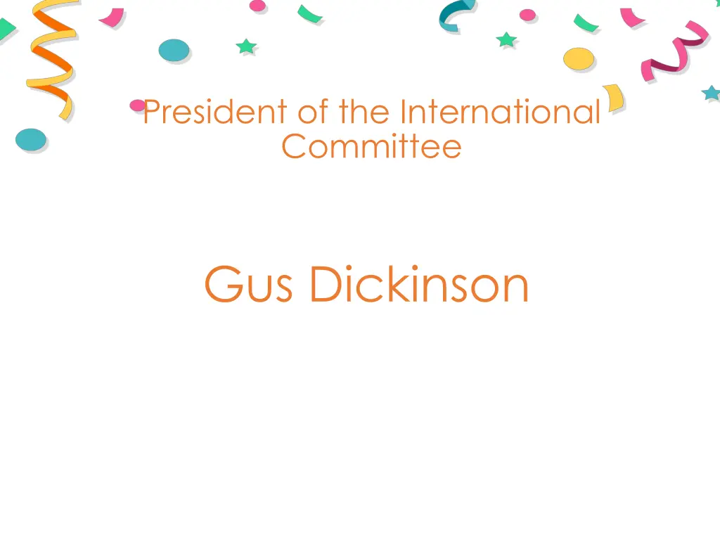 president of the international committee 2