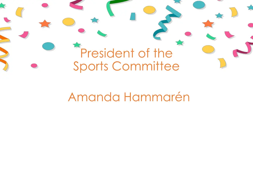 president of the sports committee 2