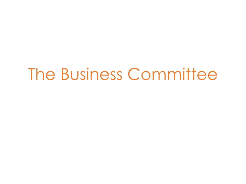 the business committee