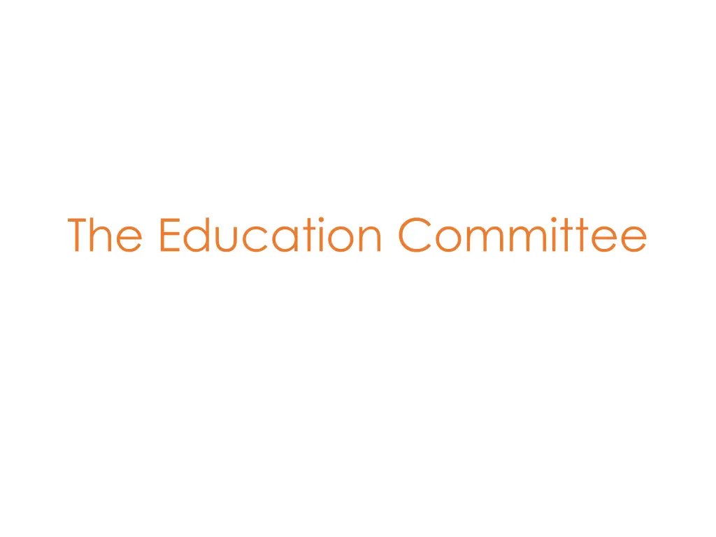 the education committee