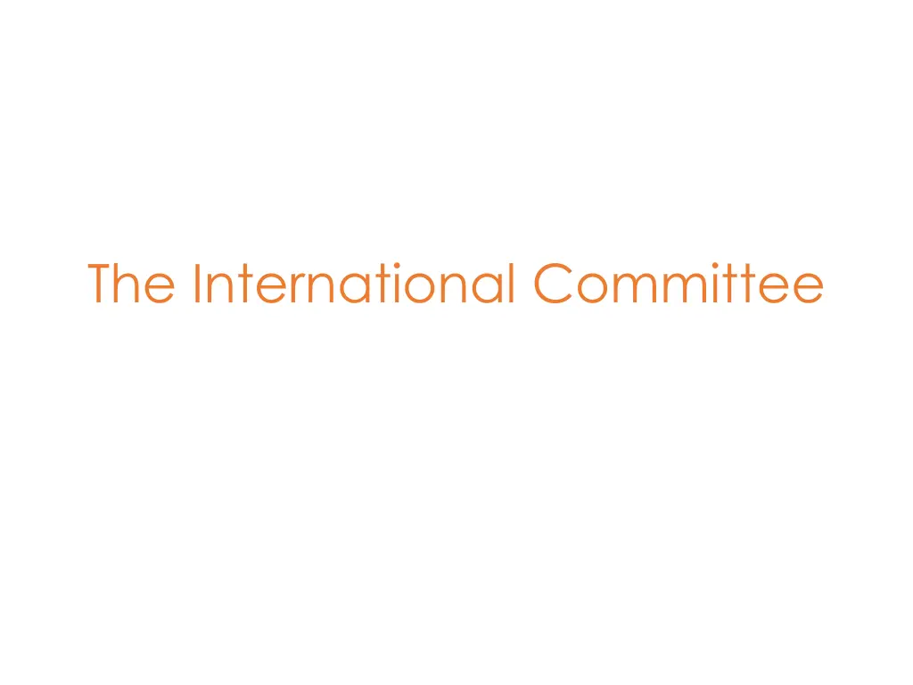 the international committee