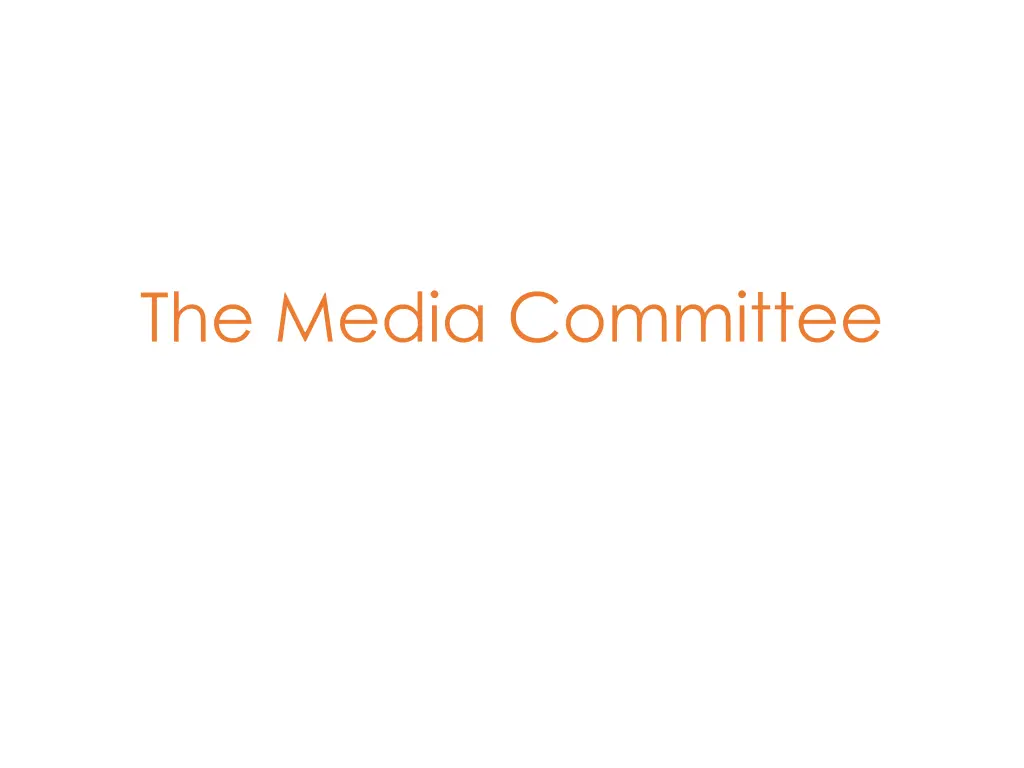 the media committee