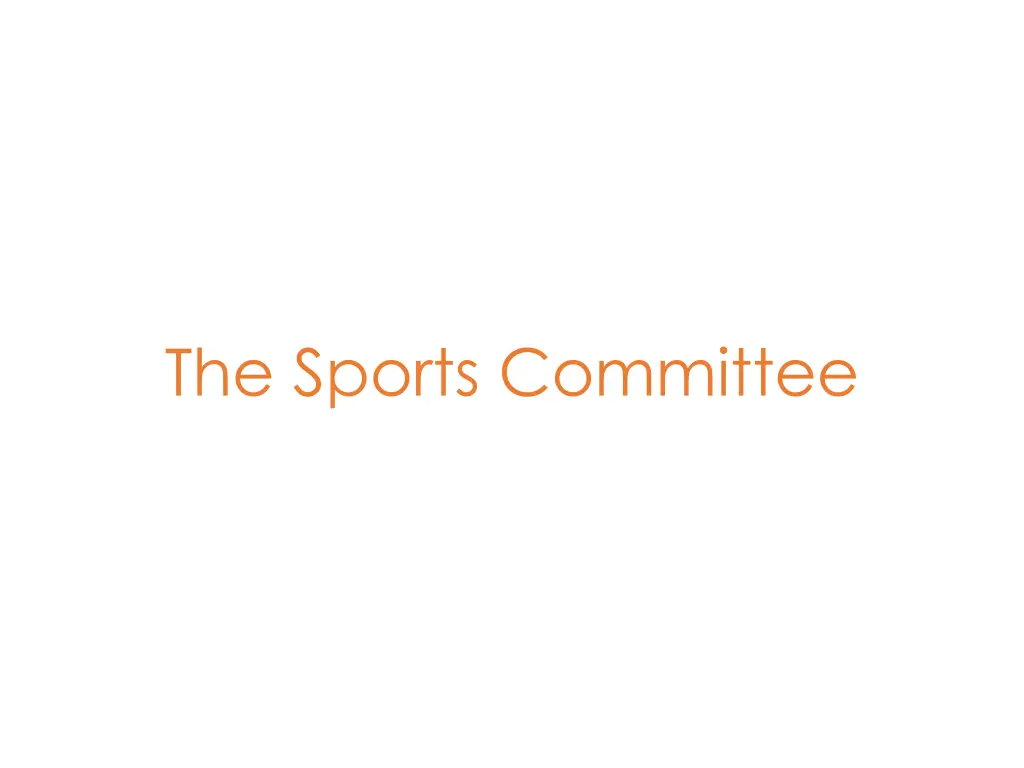 the sports committee