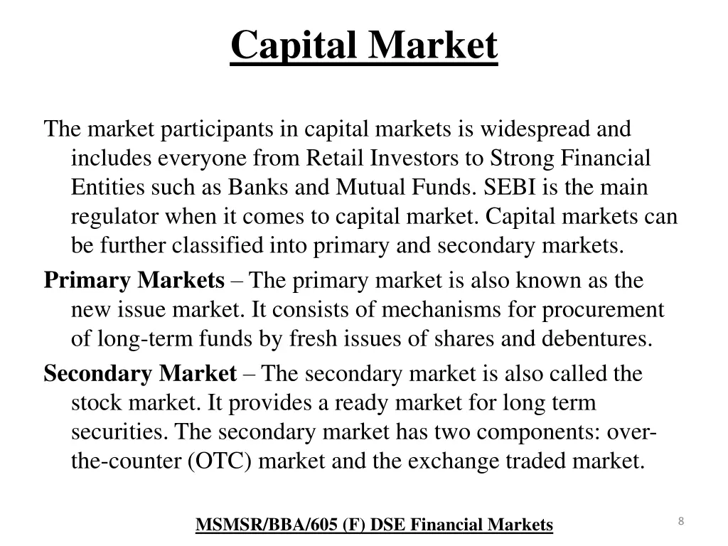 capital market 1