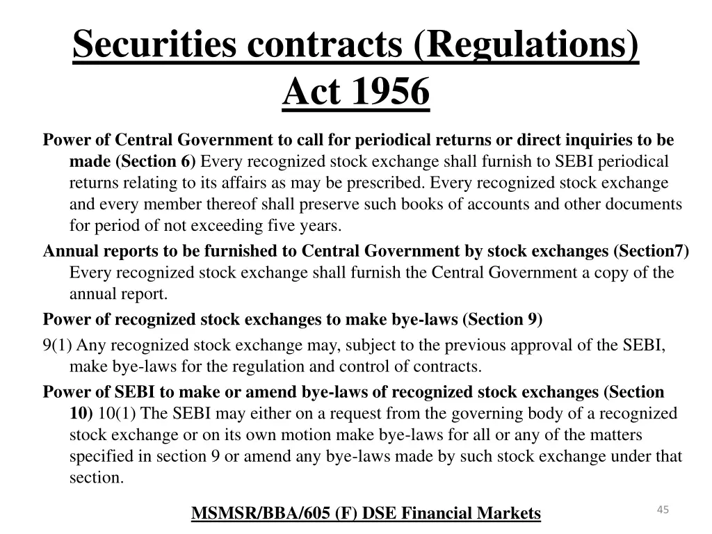 securities contracts regulations act 1956 5