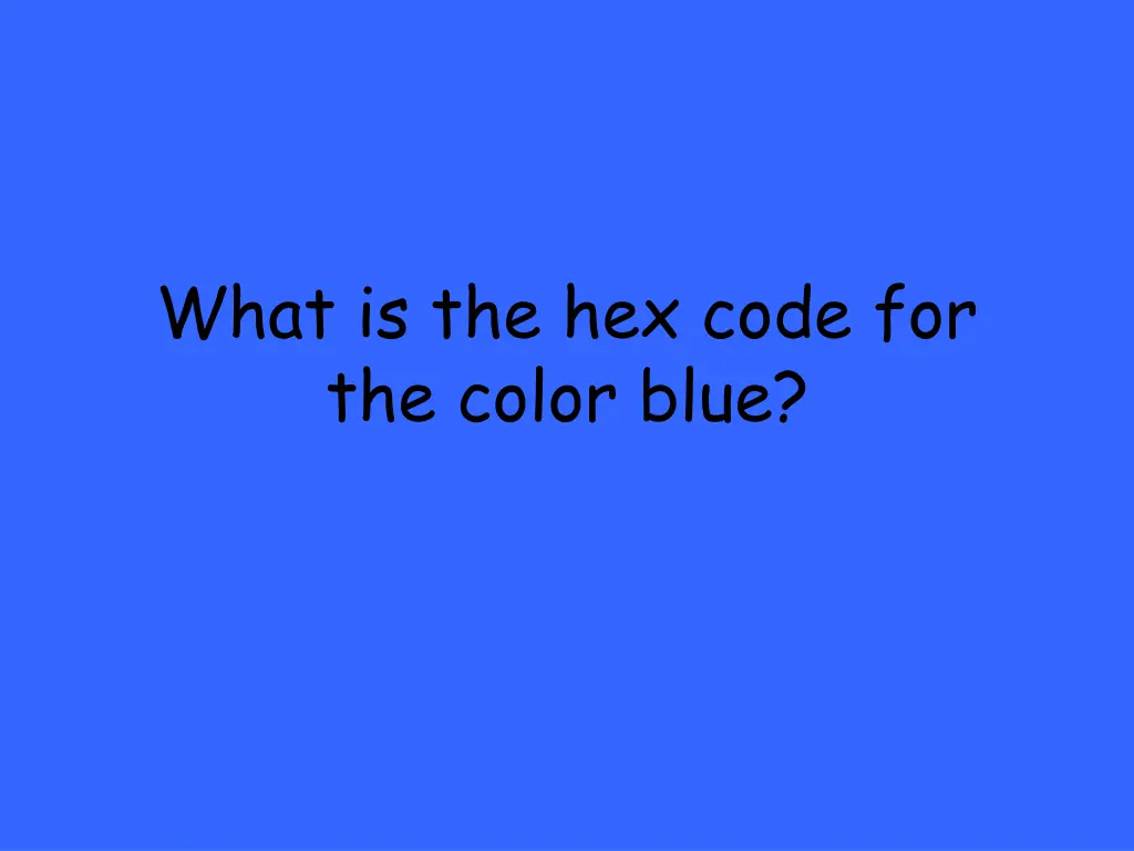 what is the hex code for the color blue