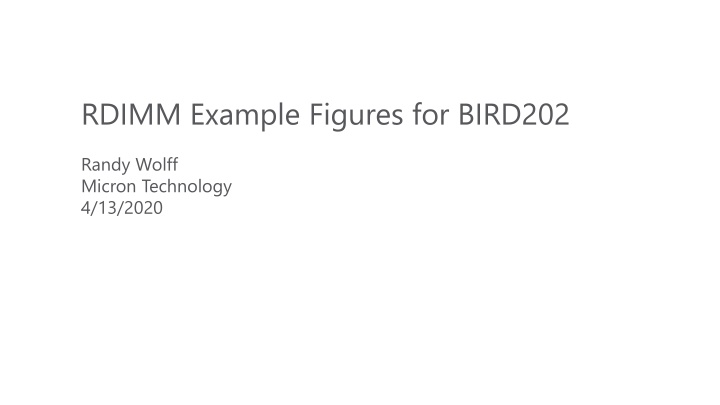 rdimm example figures for bird202