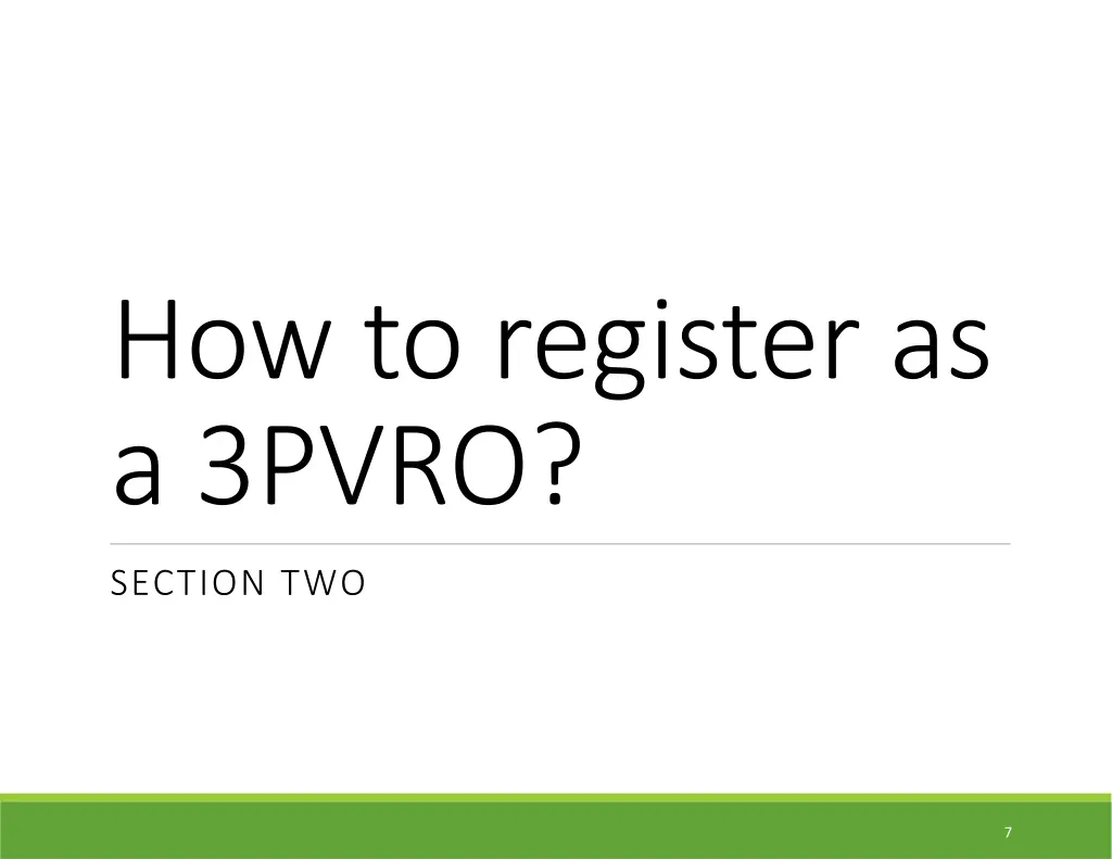 how to register as a 3pvro