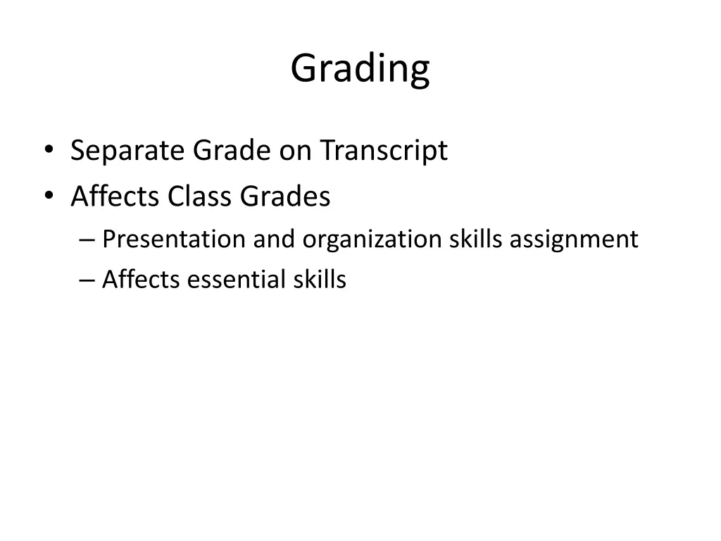 grading