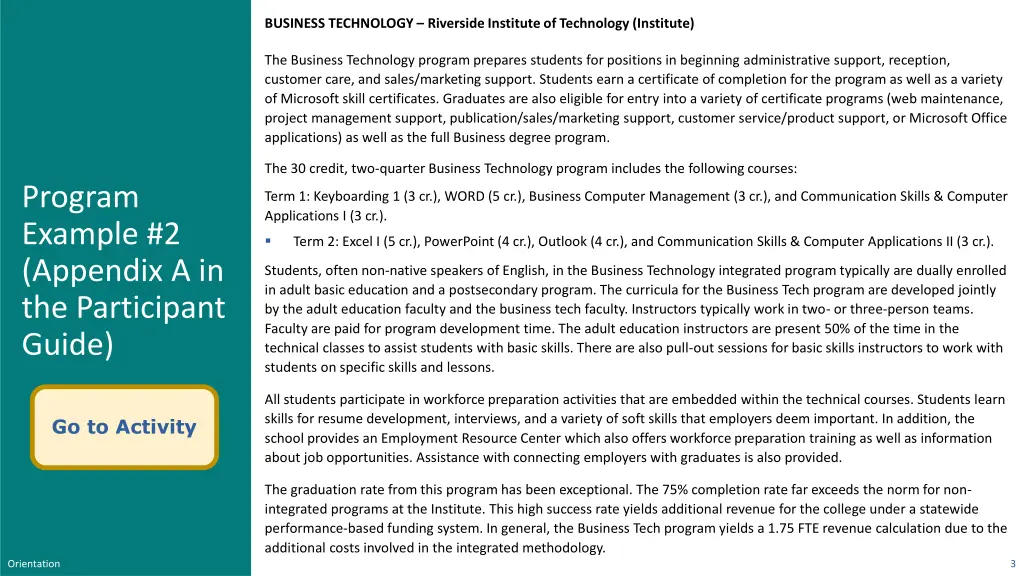 business technology riverside institute