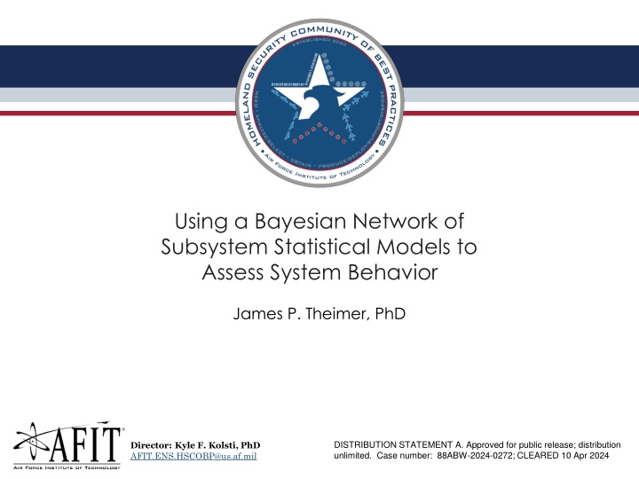 using a bayesian network of subsystem statistical