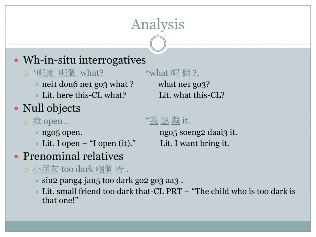 analysis