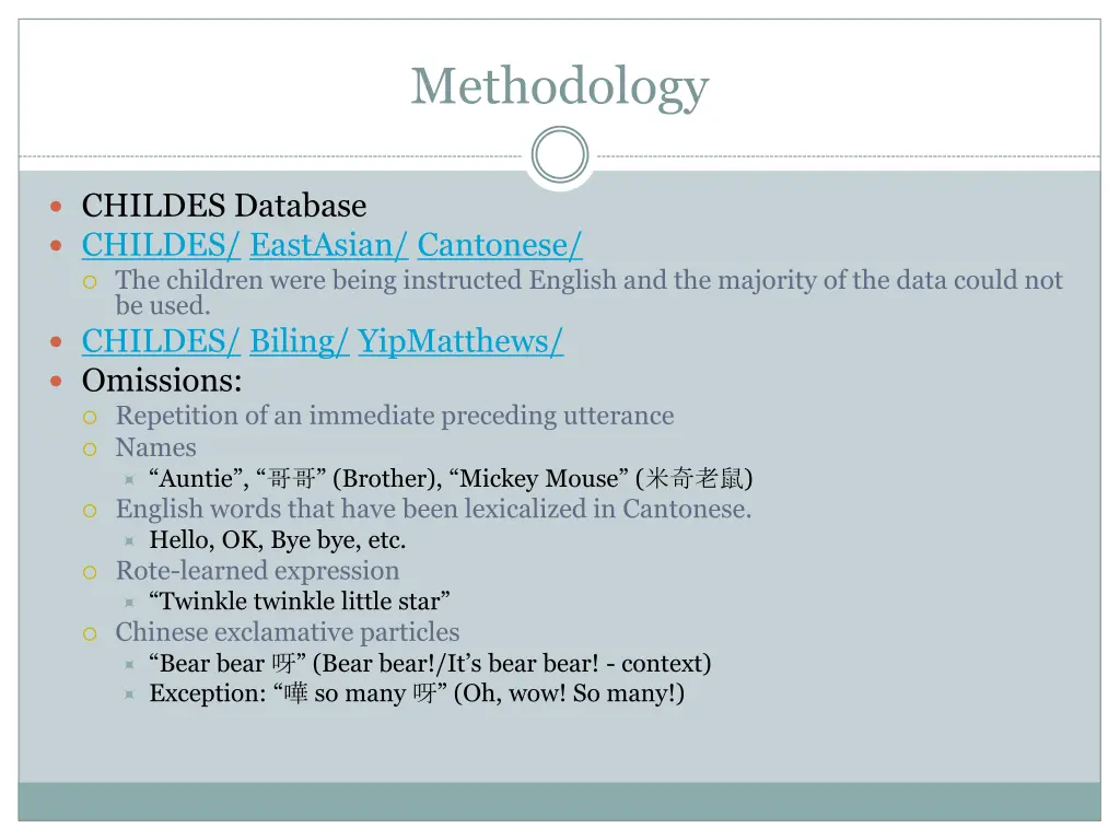 methodology