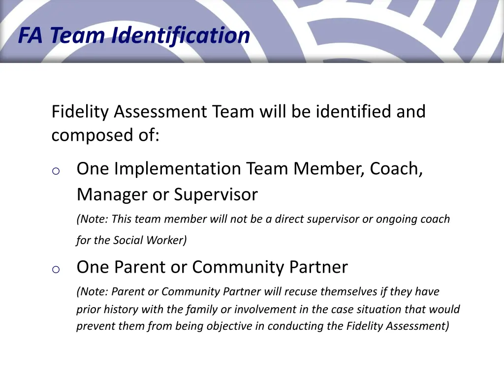 fa team identification