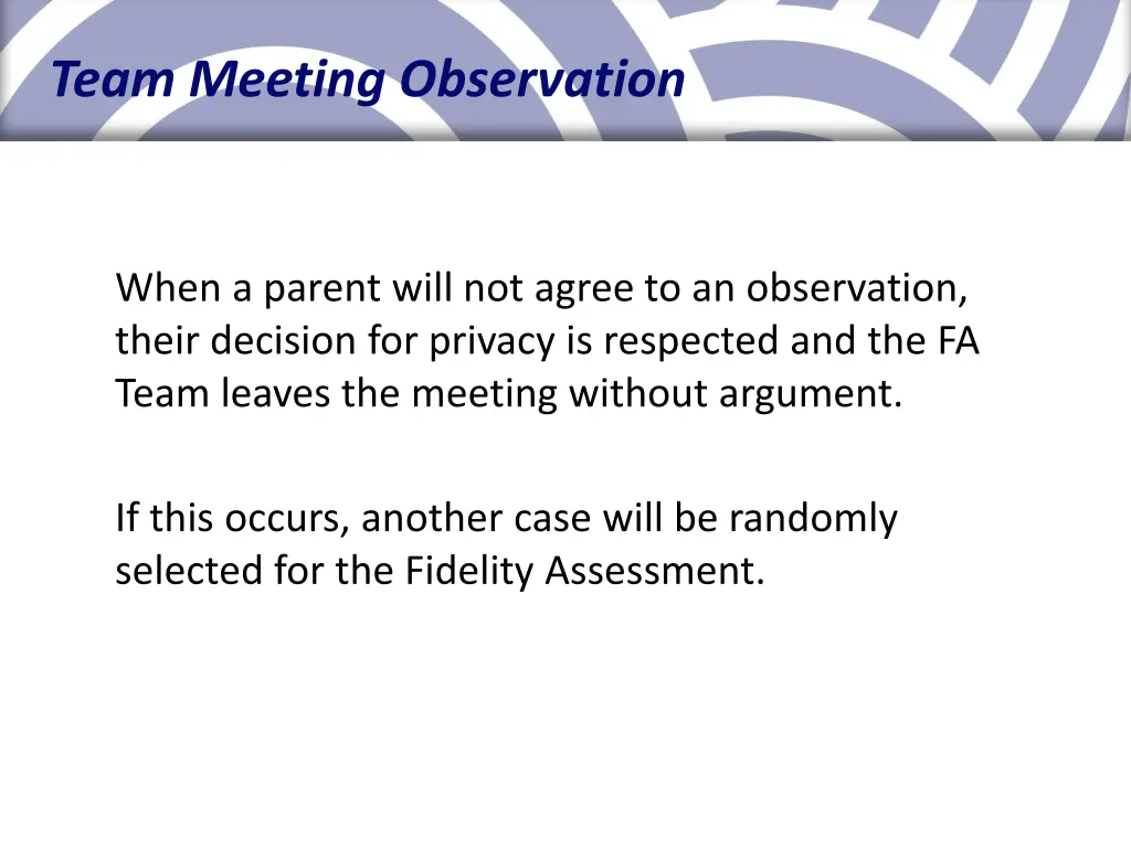 team meeting observation 1