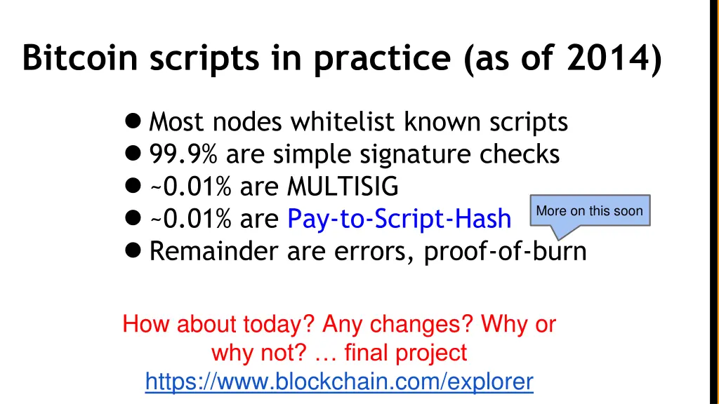 bitcoin scripts in practice as of 2014