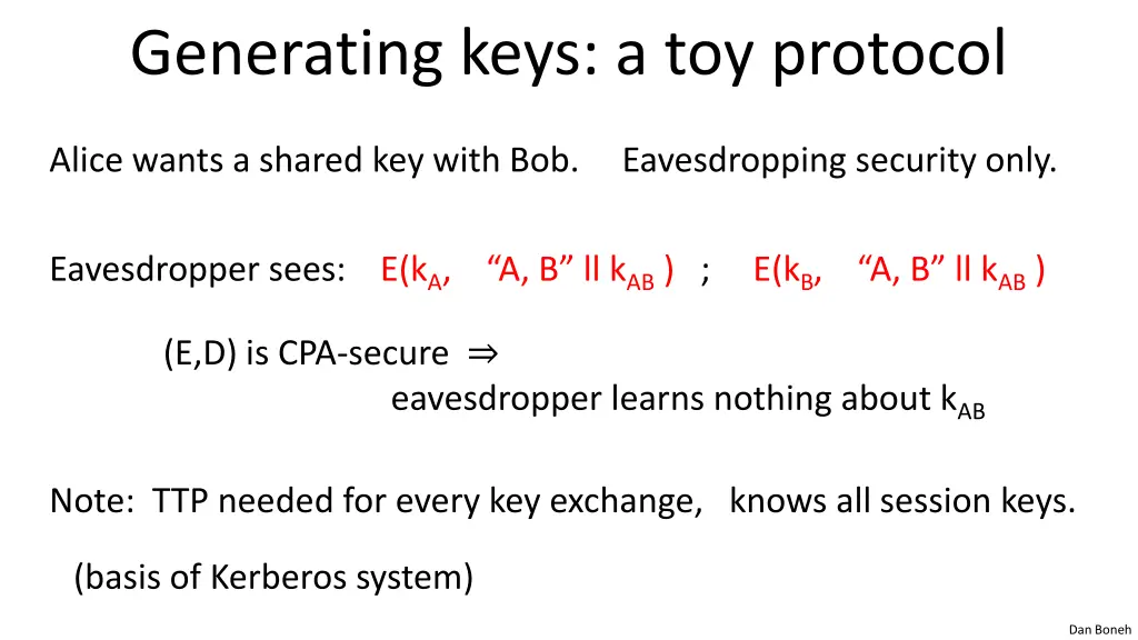 generating keys a toy protocol 1