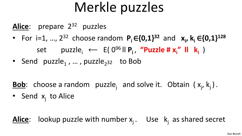 merkle puzzles