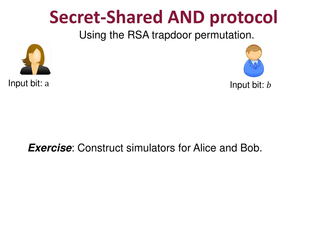 secret shared and protocol using the rsa trapdoor 1