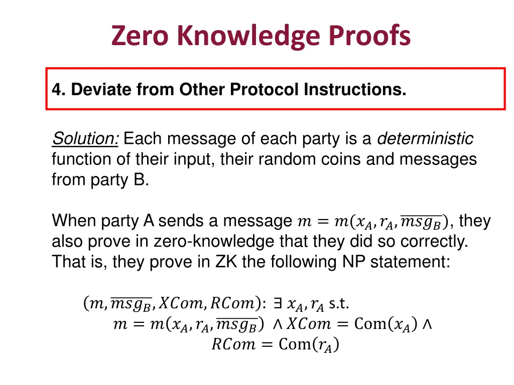 zero knowledge proofs