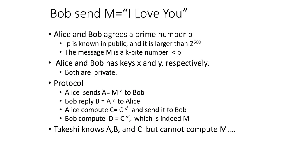 bob send m i love you