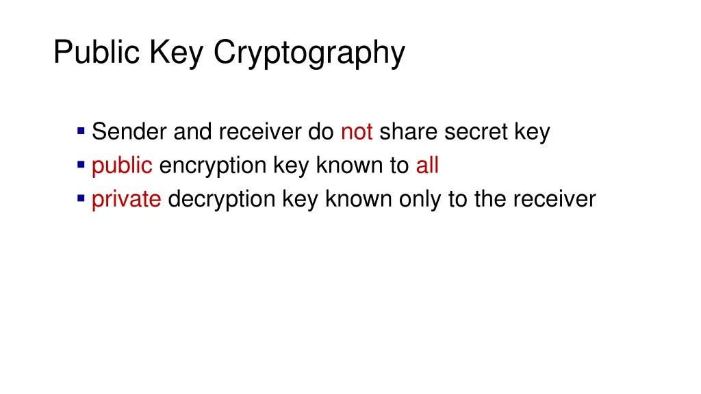 public key cryptography