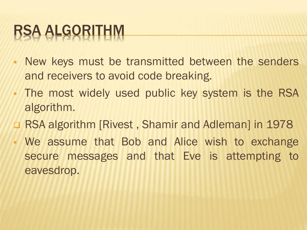 rsa algorithm 1