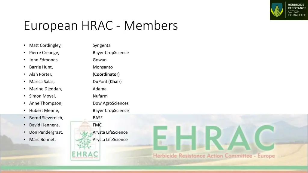 european hrac members